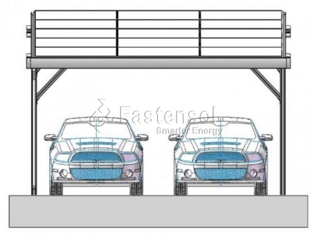 Aluminum Solar Waterproof Carport Mounting Structure